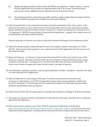 Instructions for DEQ Form 2M1 Application for Permit to Discharge Municipal/Domestic Wastewater - Oklahoma, Page 4