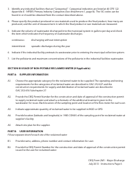 Instructions for DEQ Form 2M1 Application for Permit to Discharge Municipal/Domestic Wastewater - Oklahoma, Page 6