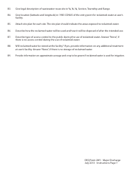 Instructions for DEQ Form 2M1 Application for Permit to Discharge Municipal/Domestic Wastewater - Oklahoma, Page 7