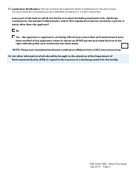 DEQ Form 2M2 Application for Permit to Discharge Municipal/Domestic Wastewater - Oklahoma, Page 5
