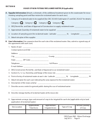 DEQ Form 2M2 Application for Permit to Discharge Municipal/Domestic Wastewater - Oklahoma, Page 8