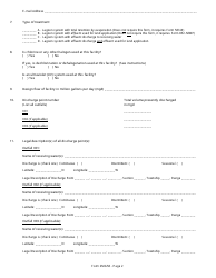 DEQ Form 2MG58 Discharge Lagoon General Permit Application - Oklahoma, Page 8