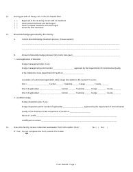DEQ Form 2MG58 Discharge Lagoon General Permit Application - Oklahoma, Page 9