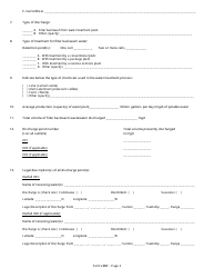 DEQ Form 2MW Application for Authorization Under General Permit Okg38 to Discharge Filter Backwash Wastewater Under the Oklahoma Pollutant Discharge Elimination System (Opdes) - Oklahoma, Page 7