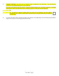 DEQ Form 2MW Application for Authorization Under General Permit Okg38 to Discharge Filter Backwash Wastewater Under the Oklahoma Pollutant Discharge Elimination System (Opdes) - Oklahoma, Page 9