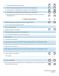 DEQ Form 626-WER Water Distribution Systems and Ground Water Wells Engineering Report Form - Oklahoma, Page 10
