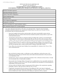 Form AC3281-S Governmental Entity Representation Concerning Compliance With State Finance Law 139-j and 139-k - New York