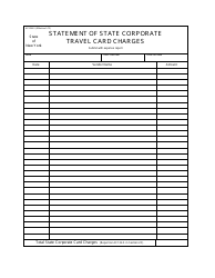 Document preview: Form AC3256-S Statement of State Corporate Travel Card Charges - New York