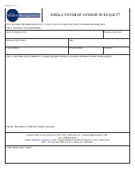 Form AC3266-S Single Payment Vendor Id Request - New York
