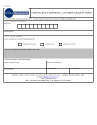 Form AC3317 Centralized Corporate Customer Request Form - New York