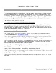 Form 65A &quot;Subcontractor Approval Form&quot; - New York City