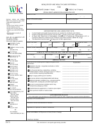 Form WIC-42 Download Printable PDF or Fill Online Nj Wic Health Care ...