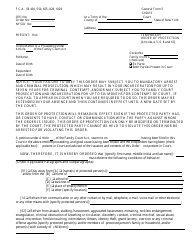 Form GF-5 Temporary Order of Protection - New York