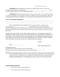 General Form 9 Violation of Court Order (With Commitment) - New York, Page 2