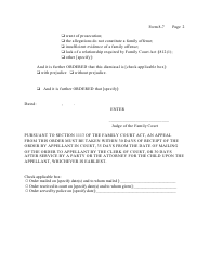 Form 8-7 Family Offense - Order of Dismissal - New York, Page 2