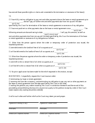 Application for an Order to Terminate or Sever Lease or Rental Agreement - New York, Page 3