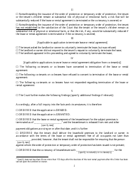 Order to Terminate or Sever Lease or Rental Agreement - New York, Page 2
