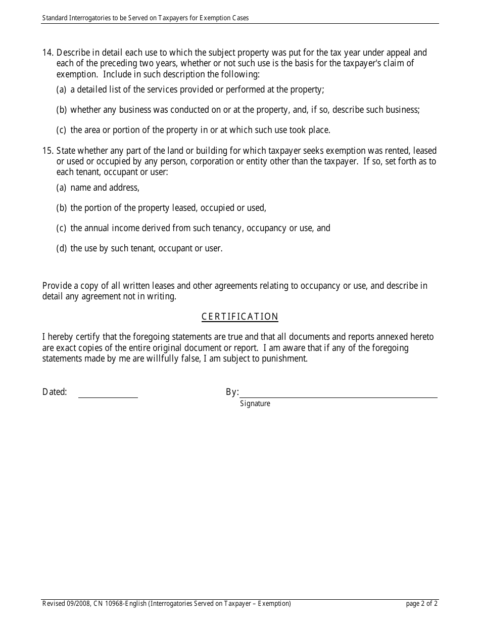 Form 10968 - Fill Out, Sign Online And Download Printable PDF, New ...