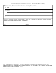Form 11840 Appendix XI-L Information Subpoena - New Jersey, Page 11