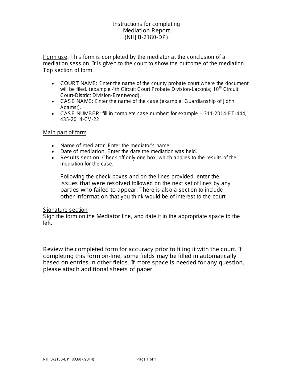 Workplace Mediation Outcome Agreement Template