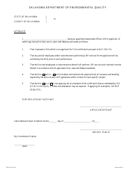 DEQ Form 110-303 Lead&quot;based Paint Certification - Oklahoma, Page 2