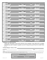 DEQ Form 110-122 Notification of Lead-Based Paint Course Completion - Oklahoma, Page 2