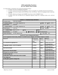 DEQ Form 100-600 Nsps Applicability Worksheet - Oklahoma