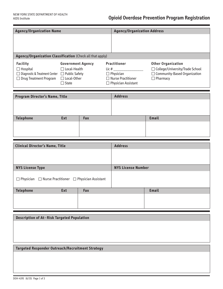 Form DOH-4391 - Fill Out, Sign Online and Download Fillable PDF, New ...