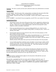 Document preview: Instructions for Form NHJB-2667-P Motion to Determine That an Estate Is Insolvent - New Hampshire