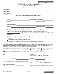 Form NHJB 2243 P Download Fillable PDF or Fill Online Motion to Re