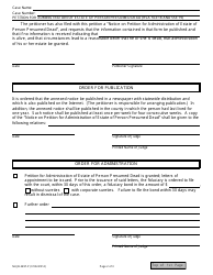 Form NHJB-2497-P Petition for Administration of Estate of Person Presumed Dead (Rsa 553:18 and 553:19) - New Hampshire, Page 2