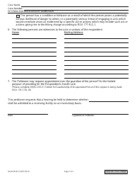 Form NHJB-2818-P Petition for Involuntary Admission - New Hampshire, Page 2