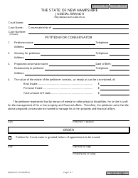Document preview: Form NHJB-2161-P Petition for Conservator - New Hampshire
