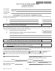 Document preview: Form NHJB-2143-P Statement of Voluntary Administration - New Hampshire