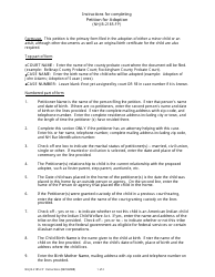 Document preview: Instructions for Form NHJB-2185-FP Petition for Adoption - New Hampshire