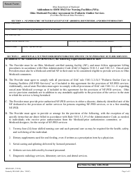 Document preview: Form ODM03621 Addendum to Odm 03623 for Nursing Facilities (Nfs): Pediatric Outlier Services - Ohio