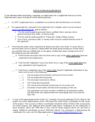 Highlands Resource Area Determination (Hrad) Application Checklist - New Jersey, Page 3