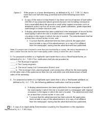 Highlands Preservation General Permit Authorization Application Checklist - New Jersey, Page 3