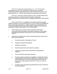 Grant of Conservation Restriction/Easement (Forest Preservation Area) - New Jersey, Page 2