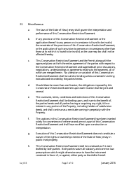 Grant of Conservation Restriction/Easement (Forest Preservation Area) - New Jersey, Page 7