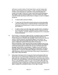 Grant of Conservation Restriction/Easement (Stormwater Management Strategies Protection Area) - New Jersey, Page 5