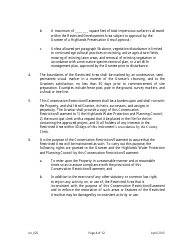 Grant of Conservation Restriction/Easement (Highlands Preservation Area Approval) - New Jersey, Page 4