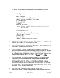 Grant of Conservation Restriction/Easement (Highlands Preservation Area Approval) - New Jersey, Page 7