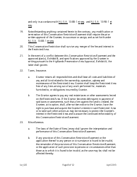 Grant of Conservation Restriction/Easement (Highlands Preservation Area Approval) - New Jersey, Page 8