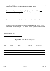 Appendix II Safety Summary Form - New Hampshire, Page 2