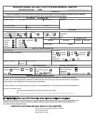 NJDMAVA Form 24P Eligibility for Interment at William C. Doyle Veteran&#039;s Cemetery - New Jersey