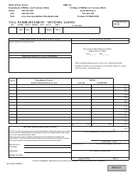 Document preview: Form AR54-2A Toll Reimbursement - National Guard - New Jersey