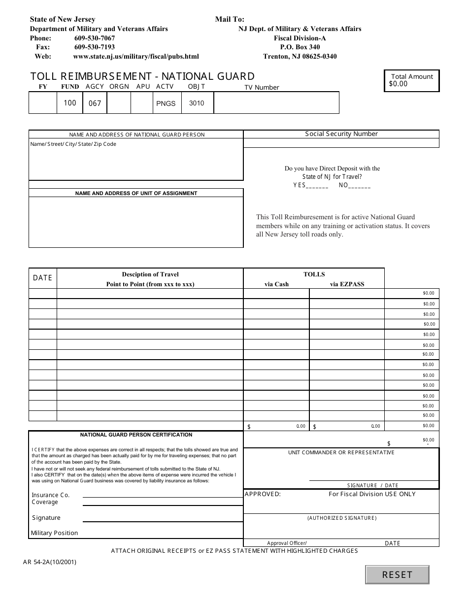 Form AR54-2A - Fill Out, Sign Online and Download Fillable PDF, New ...