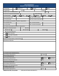 NJDMAVA Form 901 &quot;Agr-Air Branch - Request for Personnel Action&quot; - New Jersey