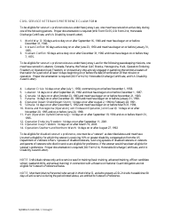 NJDMAVA Form 05A-1 Civil Service Veterans Preference Claim Form - New Jersey, Page 2
